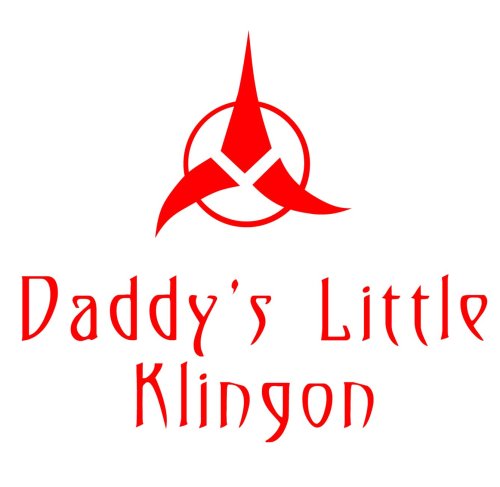 Star Trek Daddy's Little Klingon Shirt Size 2T