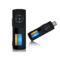 Mach Speed Eclipse-Duo 4 GB Eclipse MP3 Player with USB, MicroSD Slot, Voice Recorder, Shuffle Mode and Lyric Scroll