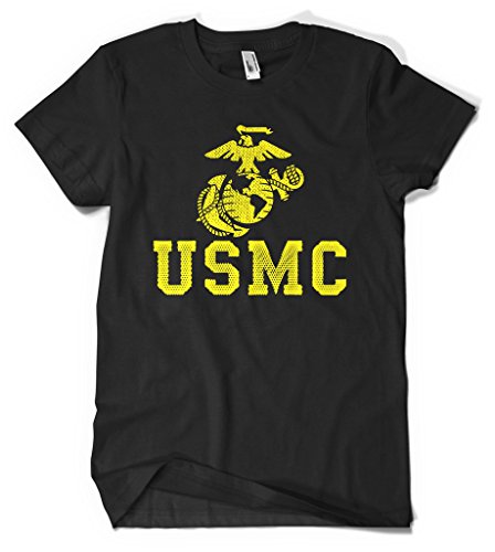 United States Marine Corps US Men's T-shirt (Black, Large)