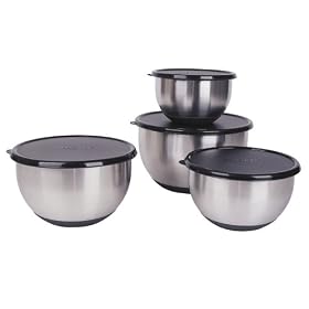 BergHOFF 1106328 Geminis 8 Piece Mixing Bowl Set