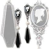 Coffin Drop Cameo Earrings by Alchemy Gothic