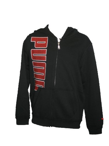 PUMA Kinder Kapuzen-Sweatjacke Hooded Sweat Jacket, Terry Organic Cotton, black, 152, 8152 Preisvergleich