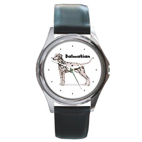 Dalmatian Round Metal Watch