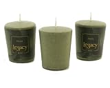 Root Candles Boutique 20-Hour Votive Candles, Hosta Green, 4-Pack