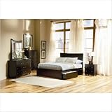 Bundle-58 Miami Platform Flat Panel Bedroom Set in Espresso (5 Pieces) Size: Full Bundle-58 Miami Platform Flat Panel Bedroom Set in Espresso (5 Pieces) Size: Full
