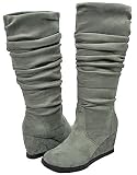 Qupid Ocean-20 Grey Women Boot