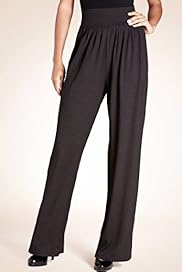 Wide Waistband Geometric Print Palazzo Trousers