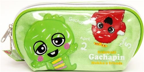 Imagen principal de Estuche verde de Gachapin con monstruo verde y sus amigos