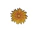 ID 6019 Sunflower Symbol Patch Yellow Summer Bloom Embroidered Iron On Applique
