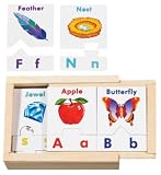 kids and infants educational toys item: Melissa & Doug Alphabet Teaching Puzzle Cards