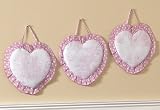 Pink French Toile and Polka Dot Wall Hanging Accessories by JoJo Designs