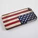 Vintage US American Flag Hard Plastic Case + Random Color Pouch for Iphone 4 & 4S