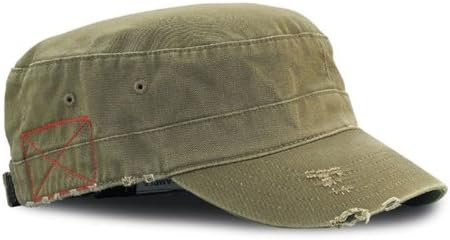 Distressed Washed Cadet Army Cap