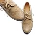 Ollio Women's Shoe Lace Up Low Heels Wingtip Dress Oxford