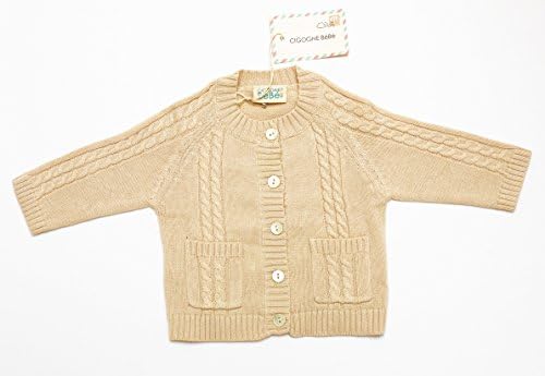 Cigogne BeBe Classic Baby Cardigan Beige 6~12 Month