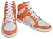 Coach Norra Tangerine Orange High Top Sneakers