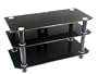 Walker Edison 42-Inch Contempo TV Stand, Black