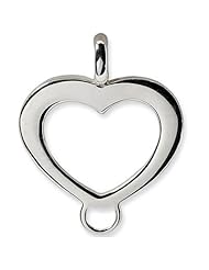 Jewelry Locker Sterling Silver Heart Shaped Charm Carrier Pendant