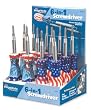 Imageworks Screwdriver, 6-In-1 - Flag Pattern Print Handle - 12 Piece Display Set