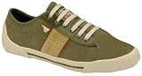 Gola Women's Dice Canvas Lace Khaki/Beige Cla043 5 Uk Regular