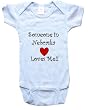SOMEONE IN NEBRASKA LOVES ME - NEBRASKA BABY - State-series - White, Blue or Pink Onesie / Baby T-shirt