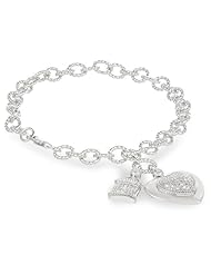 Sterling Silver Diamond Bracelet (1/5 Cttw, I-J Color, I2-I3 Clarity), 7.25"