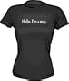 Hello. I'm a mac. Women's Tee Shirt in 6 Colors Small thru XXL