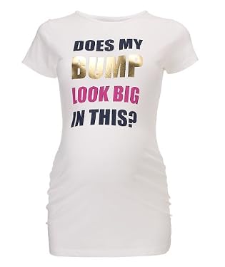 Maternity 'Does My Bump Look Big In This' Slogan T-shirt