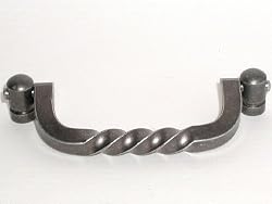 Top Knobs-Normandy Collection M643 Twist Drop Handle in Pewter