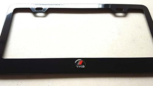 BMW M Tek 3D on Black Metal License Frame with screw caps included