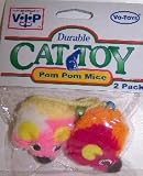 Vo-Toys Pom Pom Mice 2 pack Cat Toy