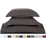 Duvet Cover for a Duvet Insert Comforter, King Size, Gray Charcoal Solid Color, 100% Double Brushed Microfiber Fabric 1800 Series Luxury Bedding Collection, Hypoallergenic, Most Cozy Comfortable Bedroom Set on Amazon, Basic 3-Piece Set Includes Silky Soft Duvet Cover with Pillow Shams, Supreme Quality Bed Linen Sale by Nestl Bedding