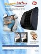 POSTURE PERFECT MASSAGING BACK SUPPORT CUSHION WITH MEMORY FOAM. YOUR SEAT SOLUTION