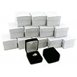 12 Black Velvet Ring Gift Boxes Jewelry Counter Displays