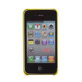 iPhone 4 Case: �tui rigide mesh de protection pour iPhone 4G - Jaune