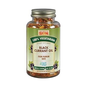 Health From The Sun 100% Vegetarian Black Currant Oil Softgels, 60-Count by Health From The Sun�