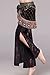 ZLTdream Women's Tribal Belly Dance Hip Scarf with tassel & copper Light Blue