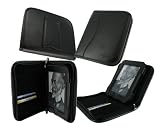 rooCASE Executive Leather Portfolio (Black) Case Cover with Stand for Barnes and Noble NOOK Touch eBook Reader