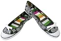 Coach Melisa Black White Signature Ballet Flats