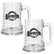 Milwaukee Brewers 2pc 15oz Glass Tankard Set- Primary Logo MLB Baseball
