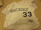2003 Colorado Rockies Game Used Home Jersey #33 Larry Walker - Game Used MLB Jerseys