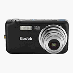 Kodak EasyShare V1233 - Digital camera - compact - 12.0 Mpix - optical zoom: 3 x - supported memory: MMC, SD, SDHC - black