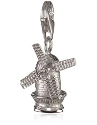 VINANI brand Germany 925 Sterling Silver Charm Pendant Flexible Windmill shiny HMUE