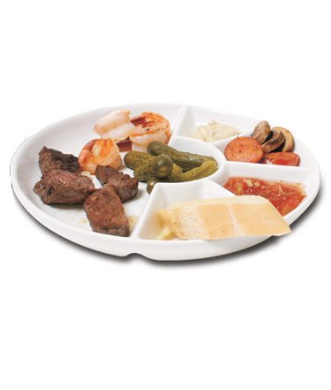 Swissmar?? White Fondue/Raclette Plates Set of 4