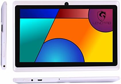 7" Bluetooth HD Quad Core 1024X600 Tablet PC Actions 7031 Cortex A9 CPU Android 4.4.2 KitKat 512MB RAM 8GB FLASH Dual Camera Google Play Store WiFi Support Netflix 3D Games Flash Skype (White)