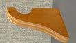 Support Bracket in Warm Oak finish for a 1-3/8" dowel rod - 2/pack [CAPITOL CITY LUMBER]