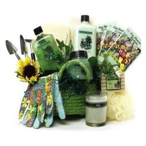 Gardener's Relief Spa Set Bath and Body Gift Basket - A Great Gift For Her!
