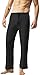 ZSHOW Men's Yoga Pants Fitness Pockets Yoga Pilates Harem Pants(Black,L)