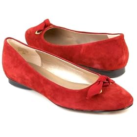 AK Anne Klein Camina Cranberry flats