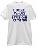 CHARGERS WHORE MY FOOTBALL TEAM FAN USA T SHIRT jersey